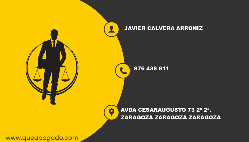 abogado Javier Calvera Arroniz (Zaragoza)