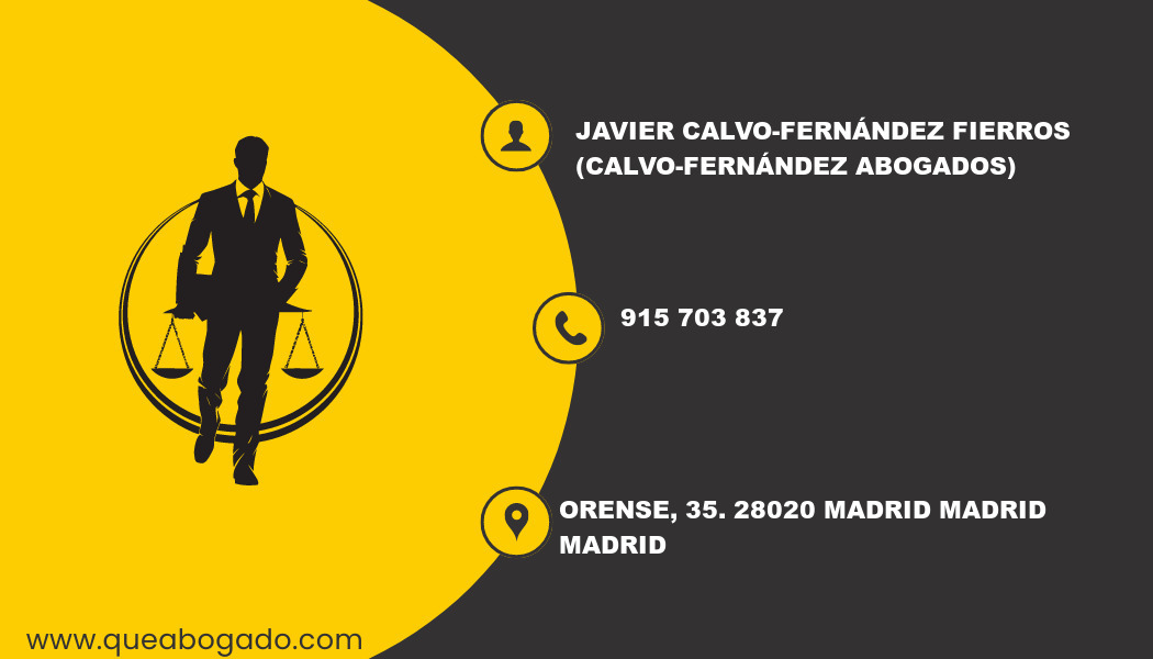 abogado Javier Calvo-Fernández Fierros (Calvo-Fernández Abogados) (Madrid)