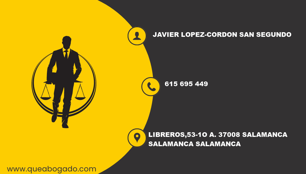 abogado Javier Lopez-Cordon San Segundo (Salamanca)