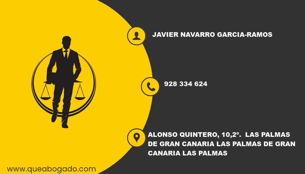 abogado Javier Navarro Garcia-Ramos (Las Palmas de Gran Canaria)