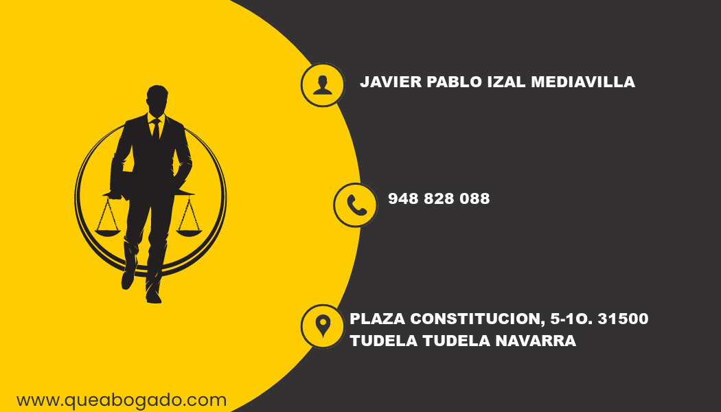 abogado Javier Pablo Izal Mediavilla (Tudela)