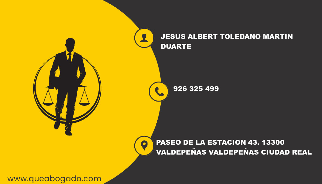 abogado Jesus Albert Toledano Martin Duarte (Valdepeñas)