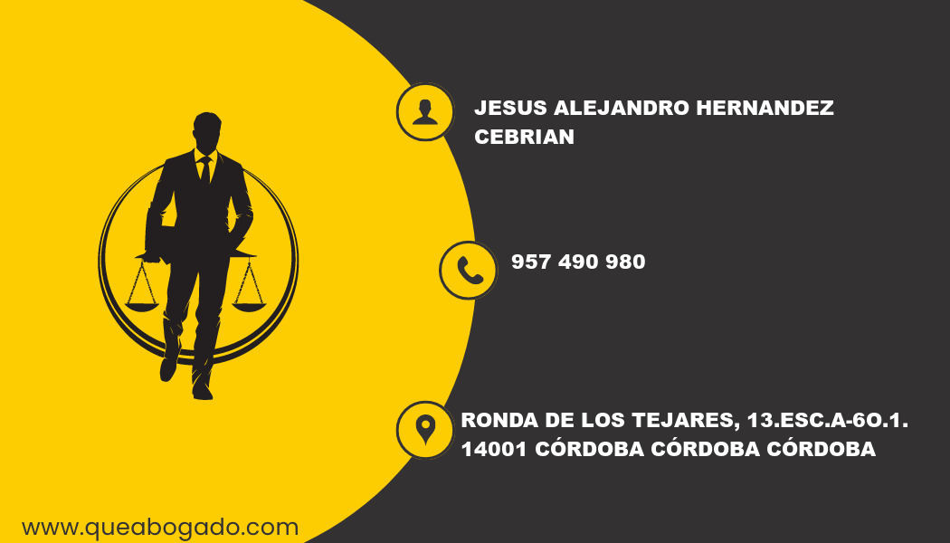 abogado Jesus Alejandro Hernandez Cebrian (Córdoba)