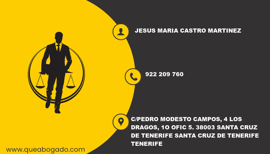 abogado Jesus Maria Castro Martinez (Santa Cruz de Tenerife)