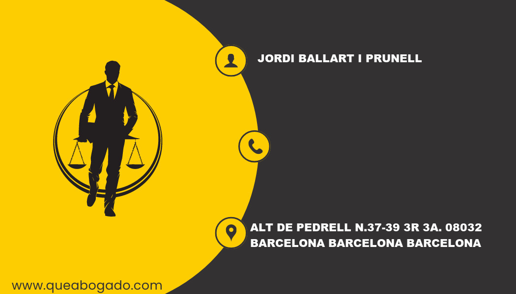 abogado Jordi Ballart I Prunell (Barcelona)