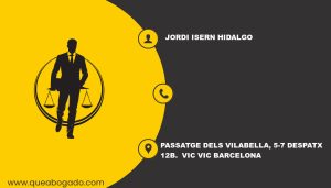 abogado Jordi Isern Hidalgo (Vic)