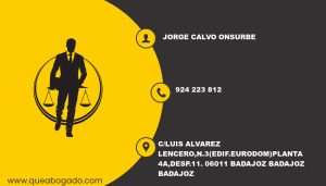 abogado Jorge Calvo Onsurbe (Badajoz)