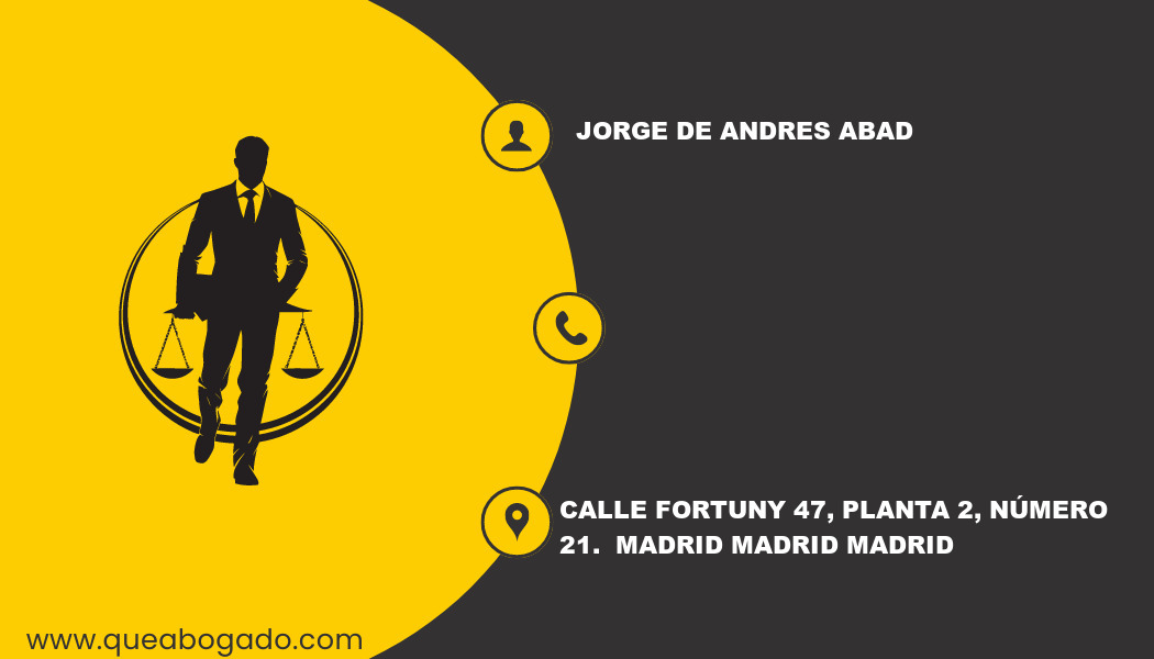 abogado Jorge De Andres Abad (Madrid)