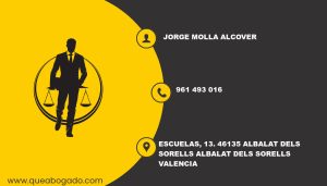 abogado Jorge Molla Alcover (Albalat Dels Sorells)