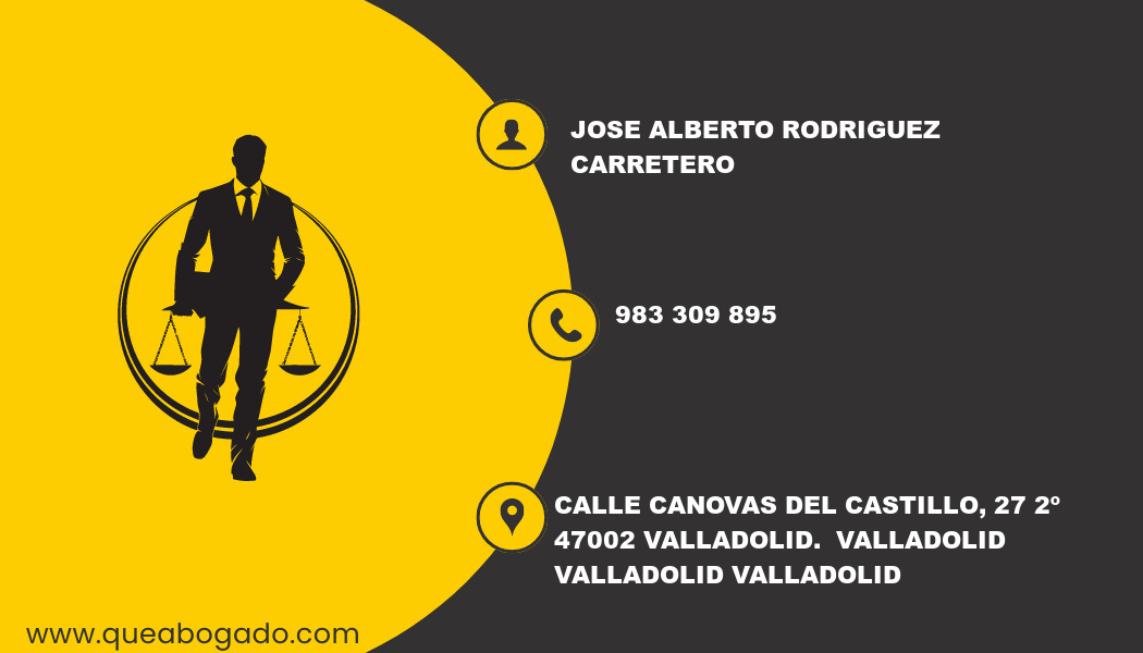 abogado Jose Alberto Rodriguez Carretero (Valladolid)