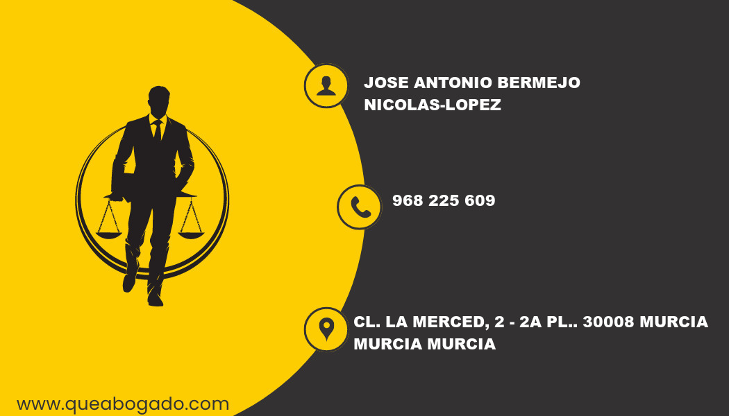 abogado Jose Antonio Bermejo Nicolas-Lopez (Murcia)