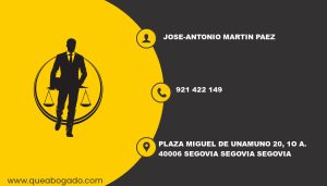 abogado Jose-Antonio Martin Paez (Segovia)