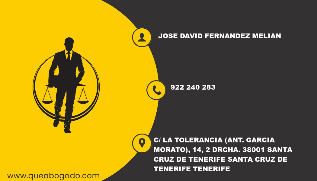 abogado Jose David Fernandez Melian (Santa Cruz de Tenerife)