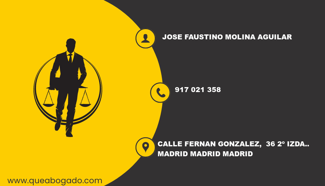 abogado Jose Faustino Molina Aguilar (Madrid)