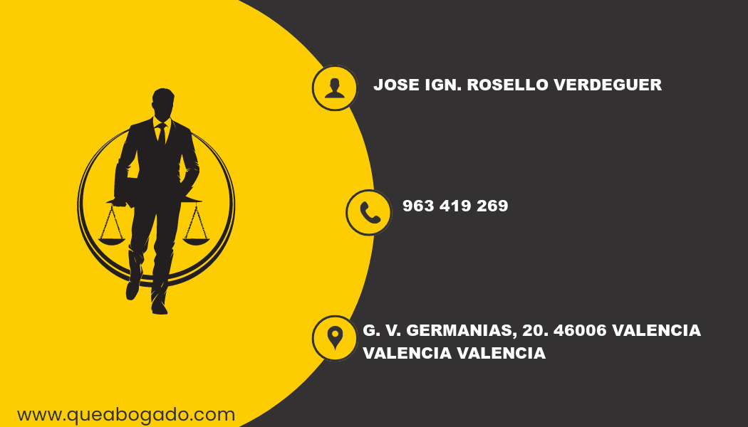 abogado Jose Ign. Rosello Verdeguer (Valencia)