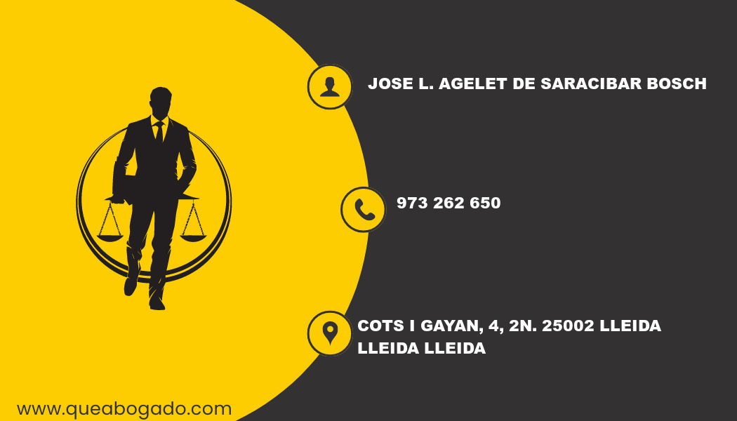 abogado Jose L. Agelet De Saracibar Bosch (Lleida)