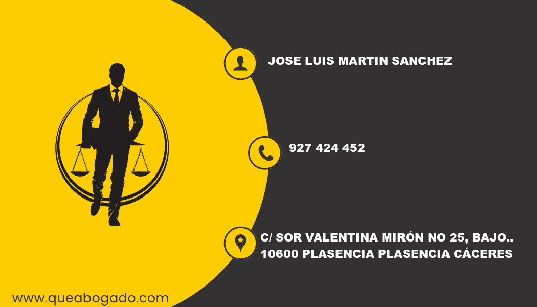 abogado Jose Luis Martin Sanchez (Plasencia)