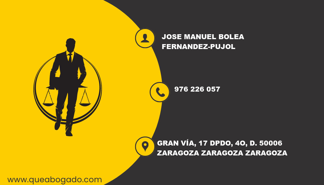 abogado Jose Manuel Bolea Fernandez-Pujol (Zaragoza)