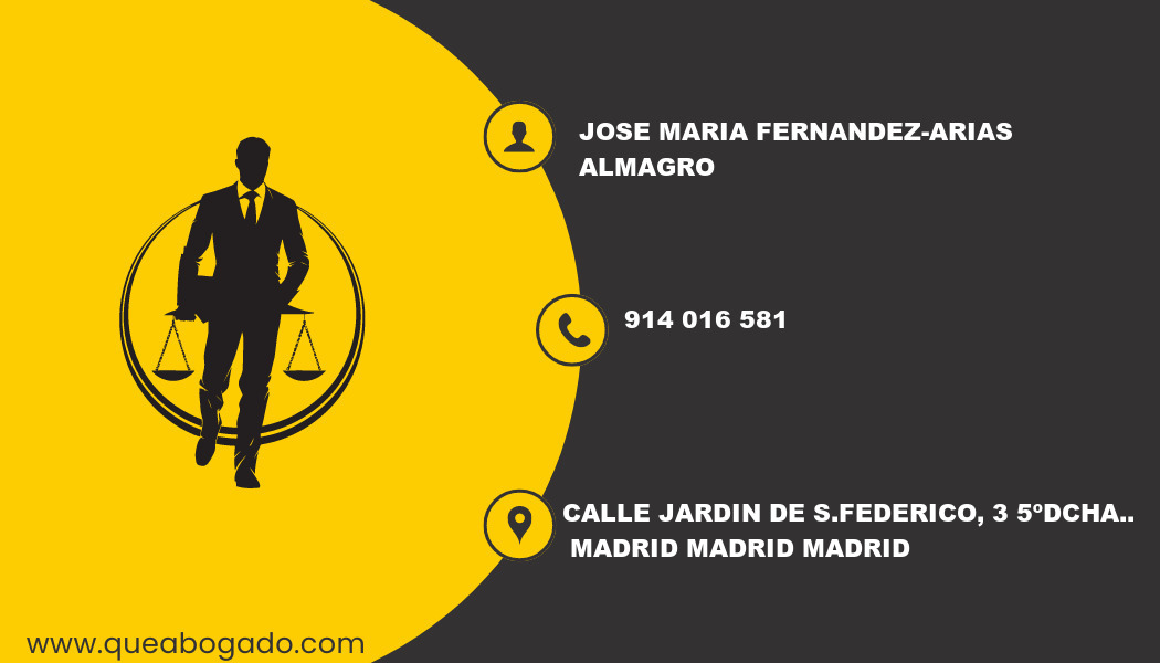 abogado Jose Maria Fernandez-Arias Almagro (Madrid)