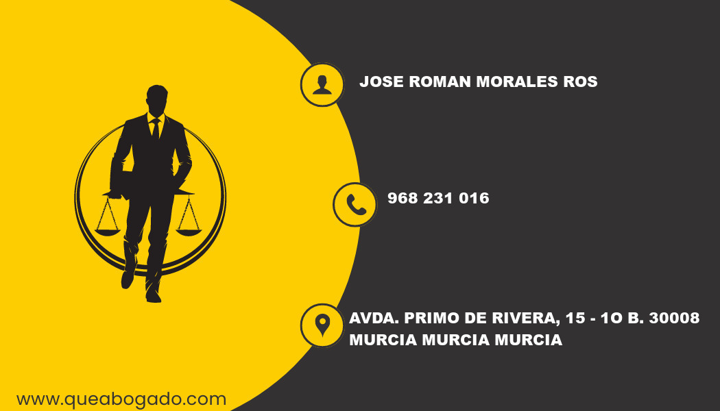 abogado Jose Roman Morales Ros (Murcia)