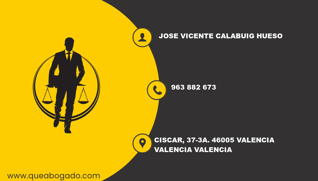 abogado Jose Vicente Calabuig Hueso (Valencia)