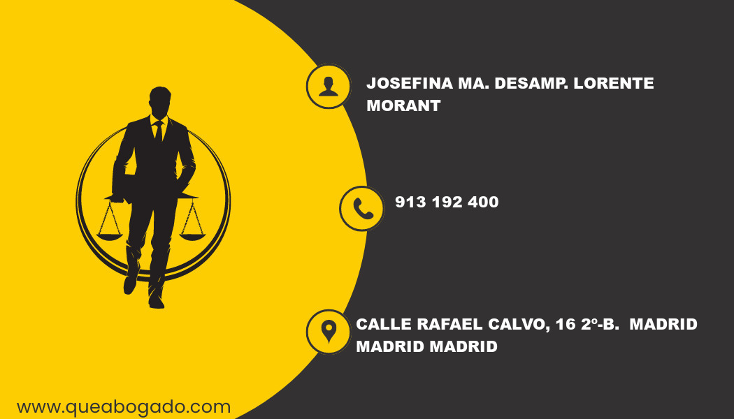 abogado Josefina Ma. Desamp. Lorente Morant (Madrid)