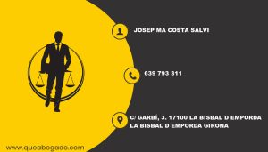 abogado Josep Ma Costa Salvi (La Bisbal d´Emporda)