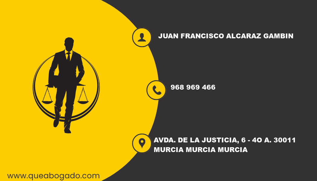 abogado Juan Francisco Alcaraz Gambin (Murcia)