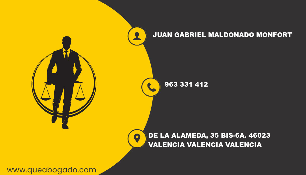 abogado Juan Gabriel Maldonado Monfort (Valencia)