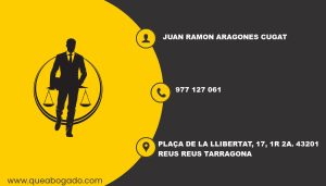 abogado Juan Ramon Aragones Cugat (Reus)