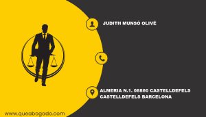 abogado Judith Munsó Olivé (Castelldefels)