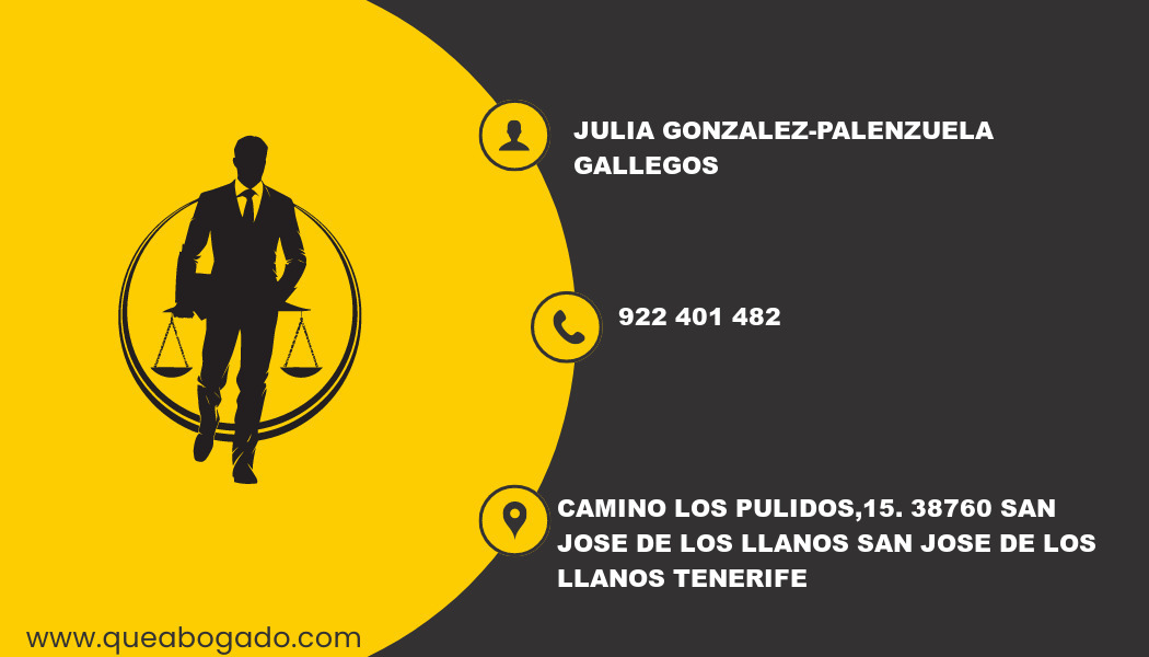 abogado Julia Gonzalez-Palenzuela Gallegos (San Jose de Los Llanos)