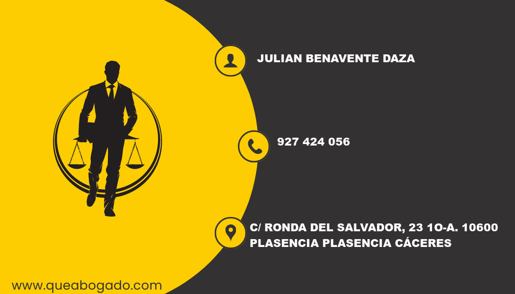 abogado Julian Benavente Daza (Plasencia)