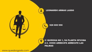 abogado Leonardo Armas Lasso (Arrecife)