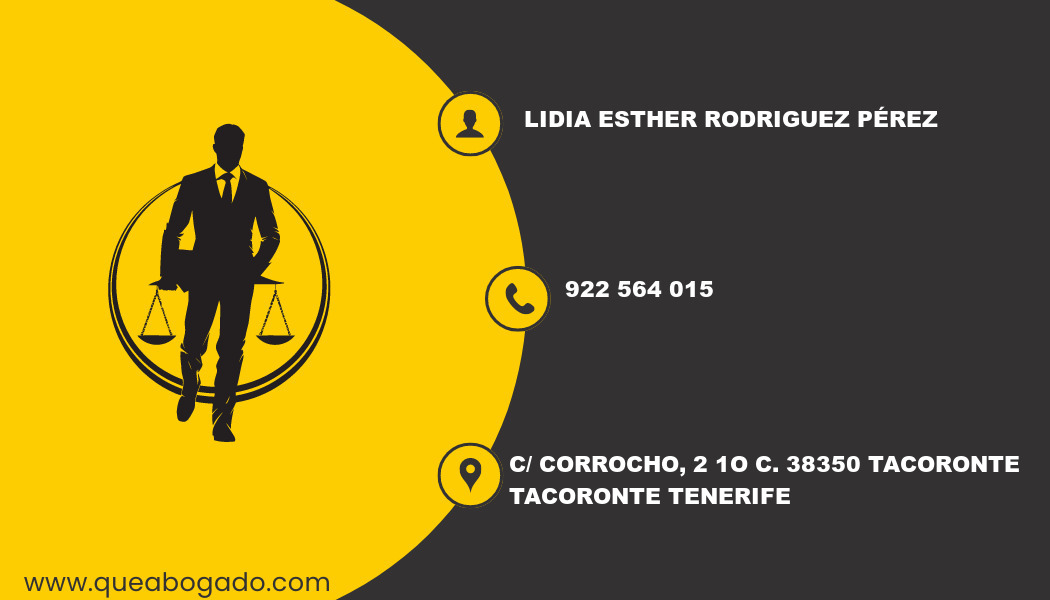 abogado Lidia Esther Rodriguez Pérez (Tacoronte)