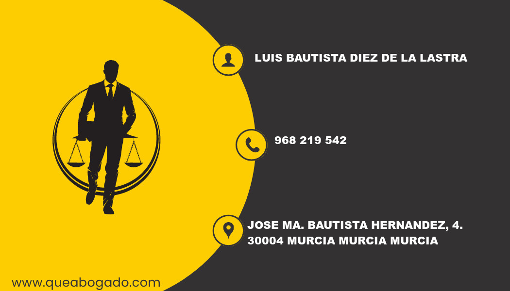 abogado Luis Bautista Diez De La Lastra (Murcia)