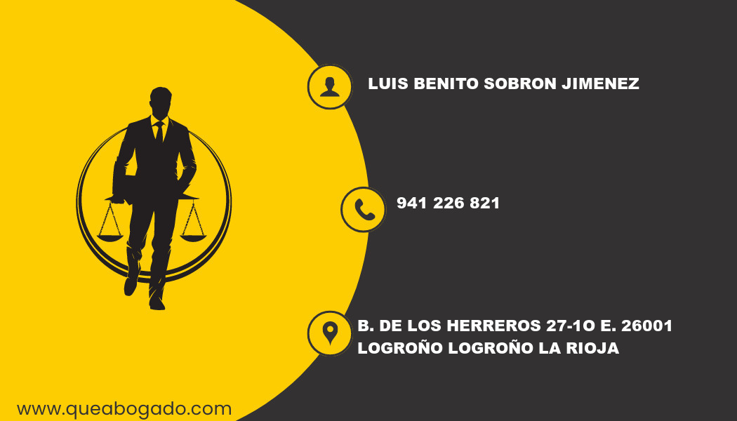 abogado Luis Benito Sobron Jimenez (Logroño)