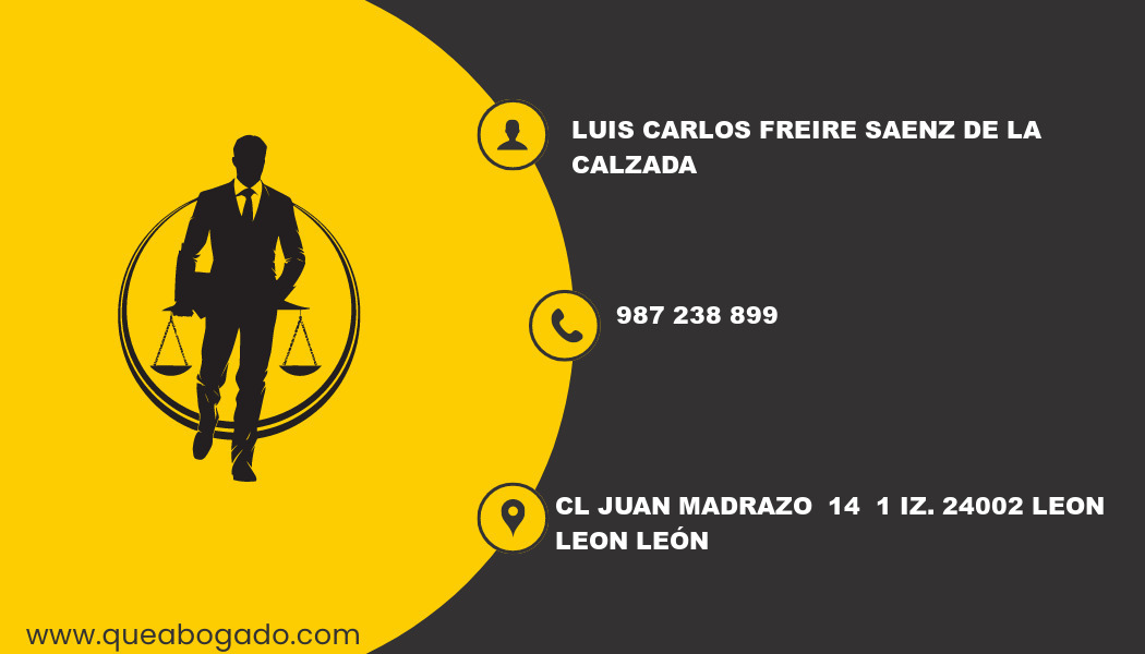 abogado Luis Carlos Freire Saenz De La Calzada (Leon)