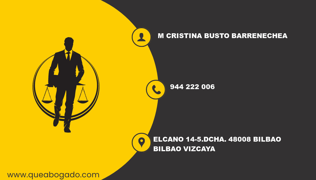 abogado M Cristina Busto Barrenechea (Bilbao)