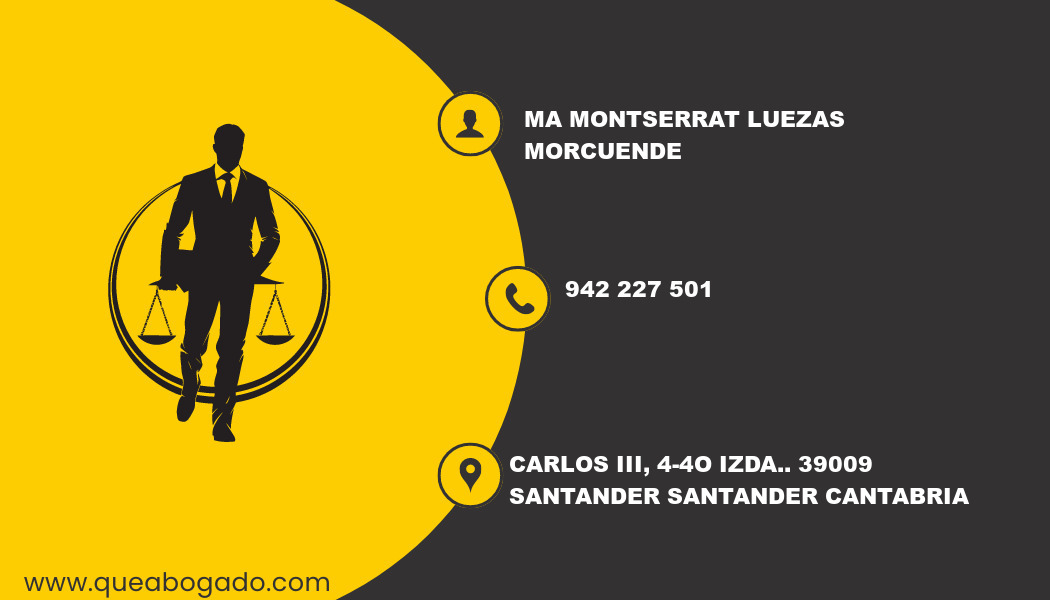 abogado Ma Montserrat Luezas Morcuende (Santander)