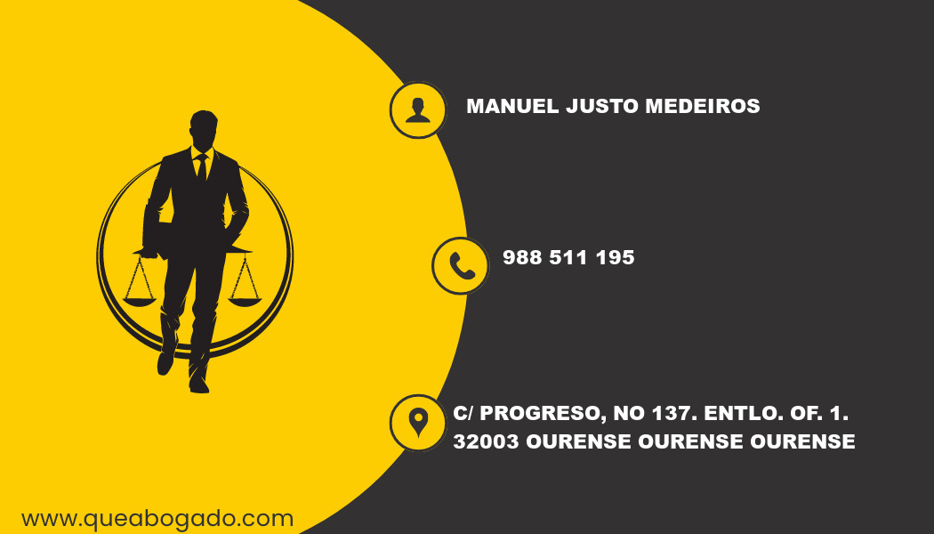 abogado Manuel Justo Medeiros (Ourense)