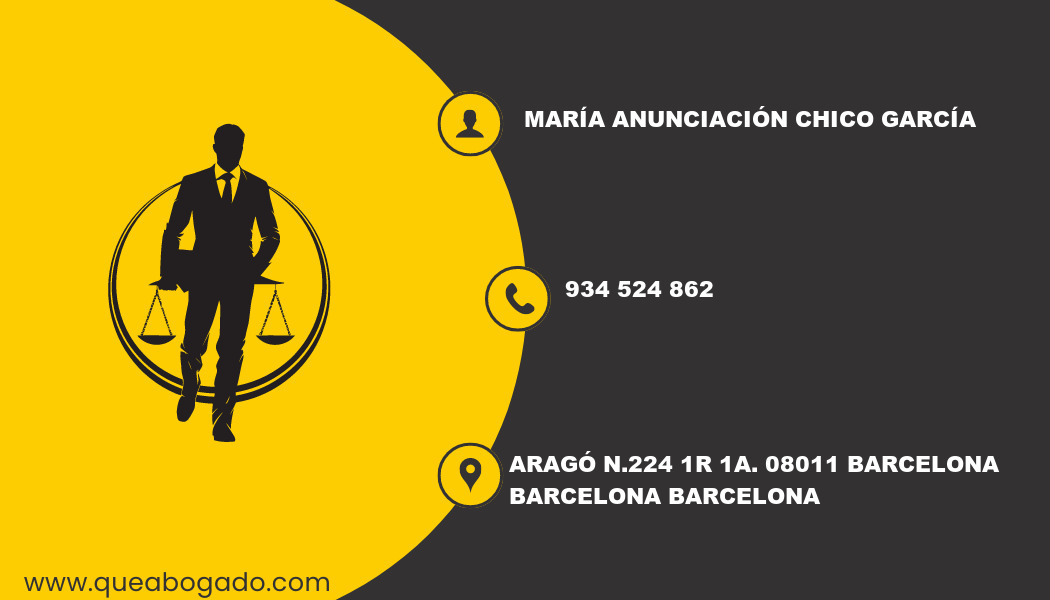 abogado María Anunciación Chico García (Barcelona)