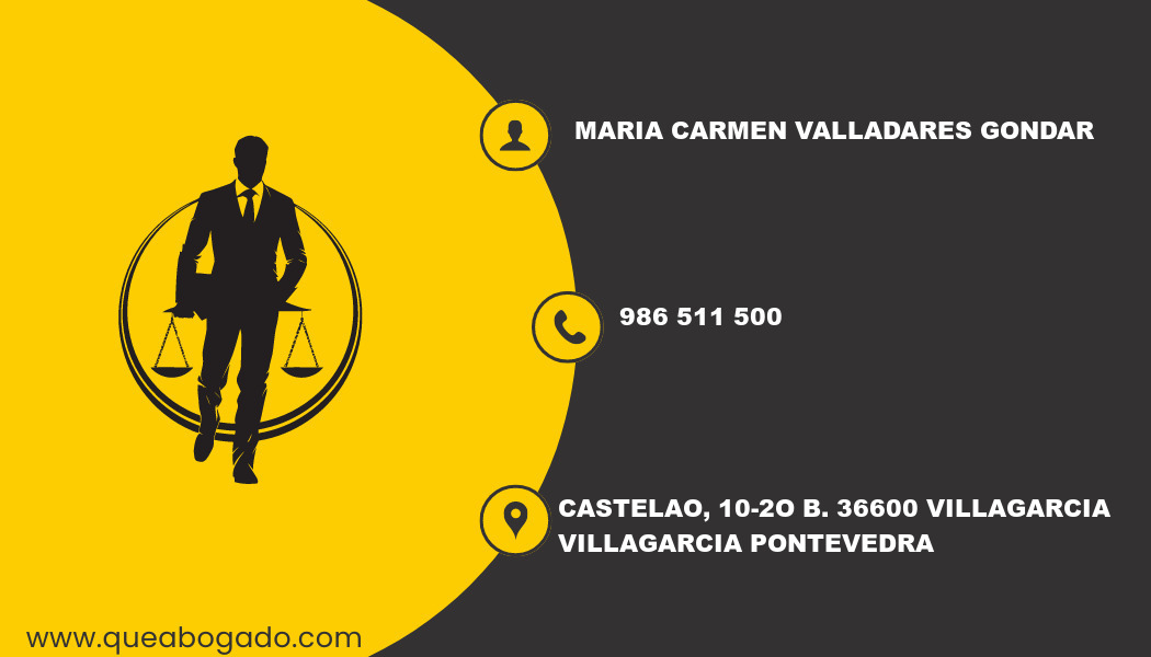 abogado Maria Carmen Valladares Gondar (Villagarcia)