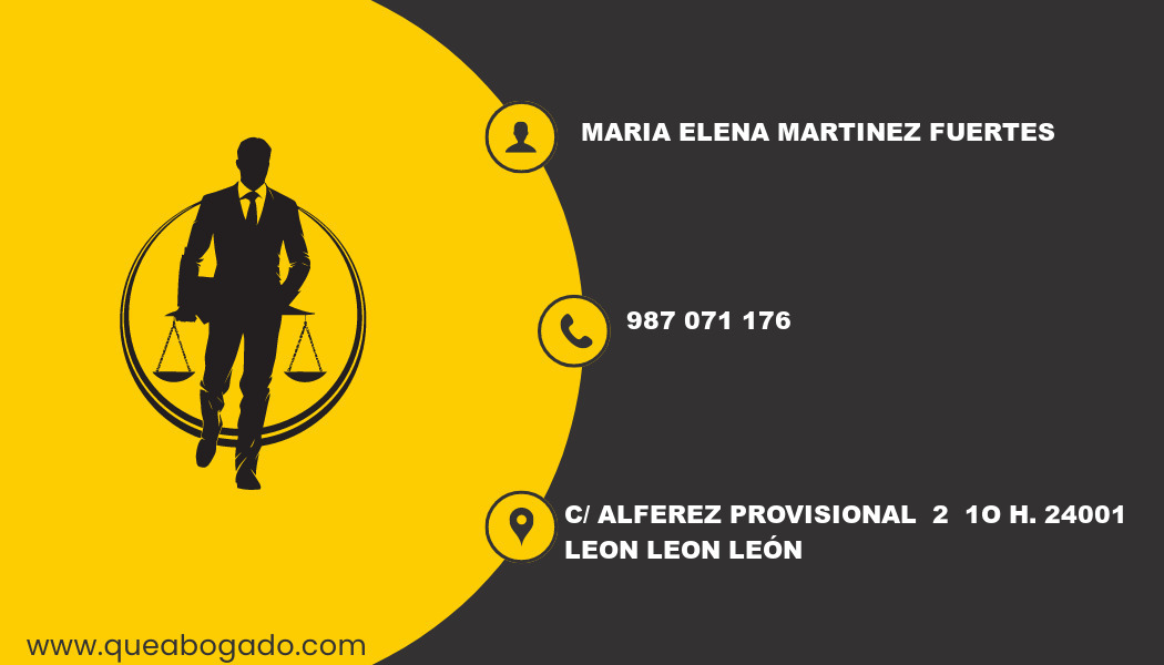 abogado Maria Elena Martinez Fuertes (Leon)