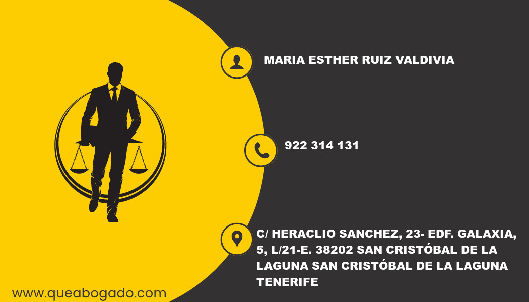 abogado Maria Esther Ruiz Valdivia (San Cristóbal de La Laguna)