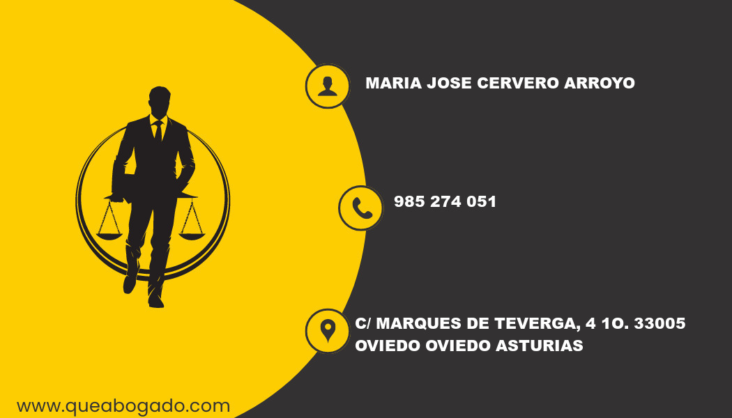 abogado Maria Jose Cervero Arroyo (Oviedo)