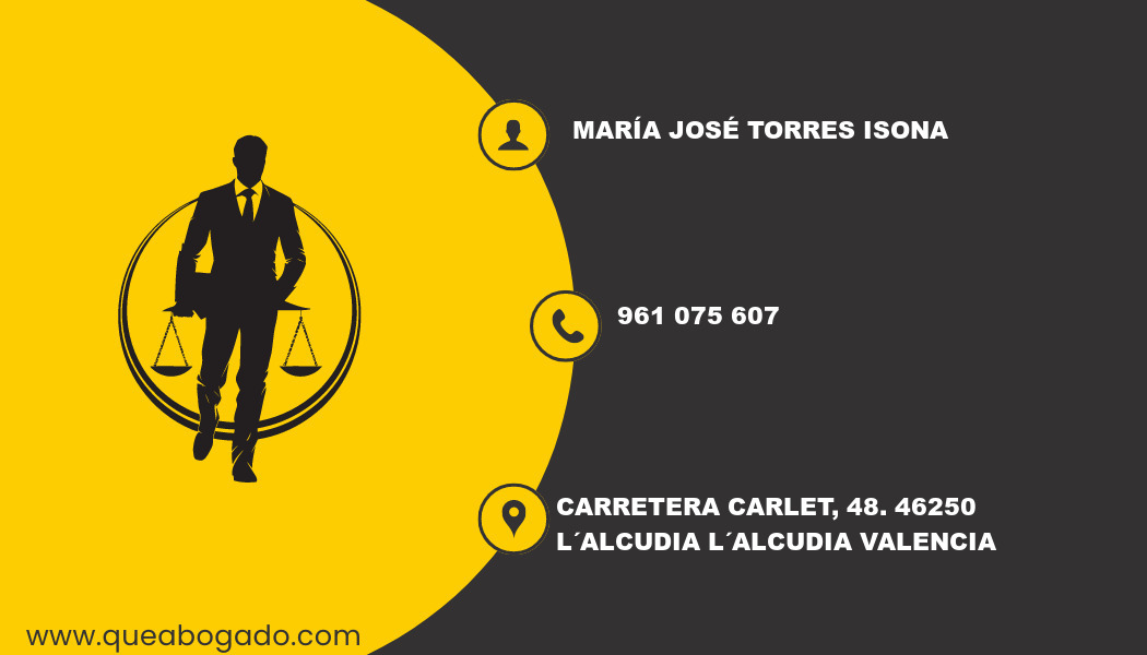 abogado María José Torres Isona (L´Alcudia)