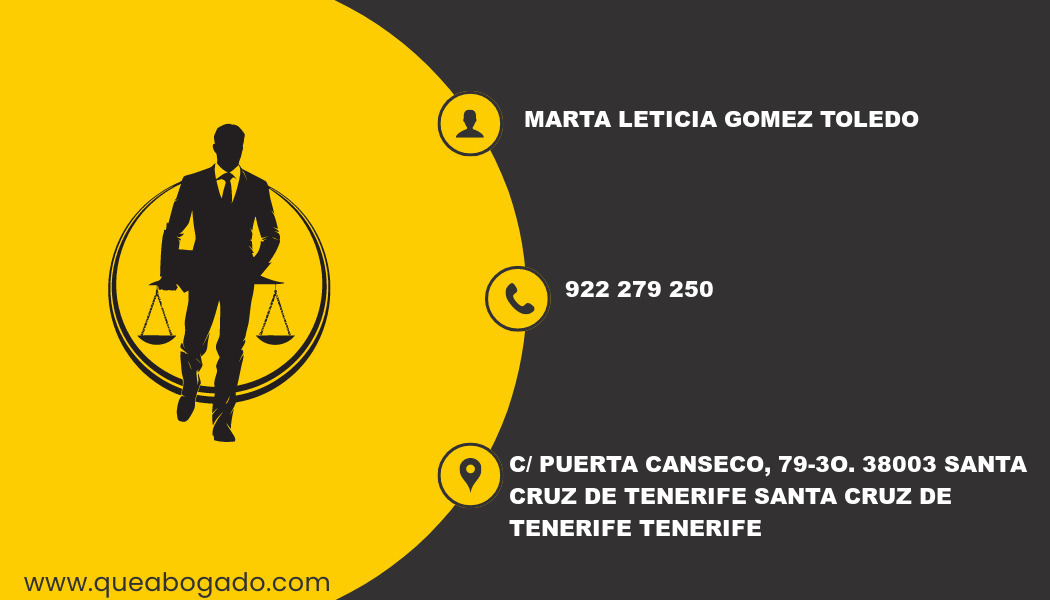 abogado Marta Leticia Gomez Toledo (Santa Cruz de Tenerife)