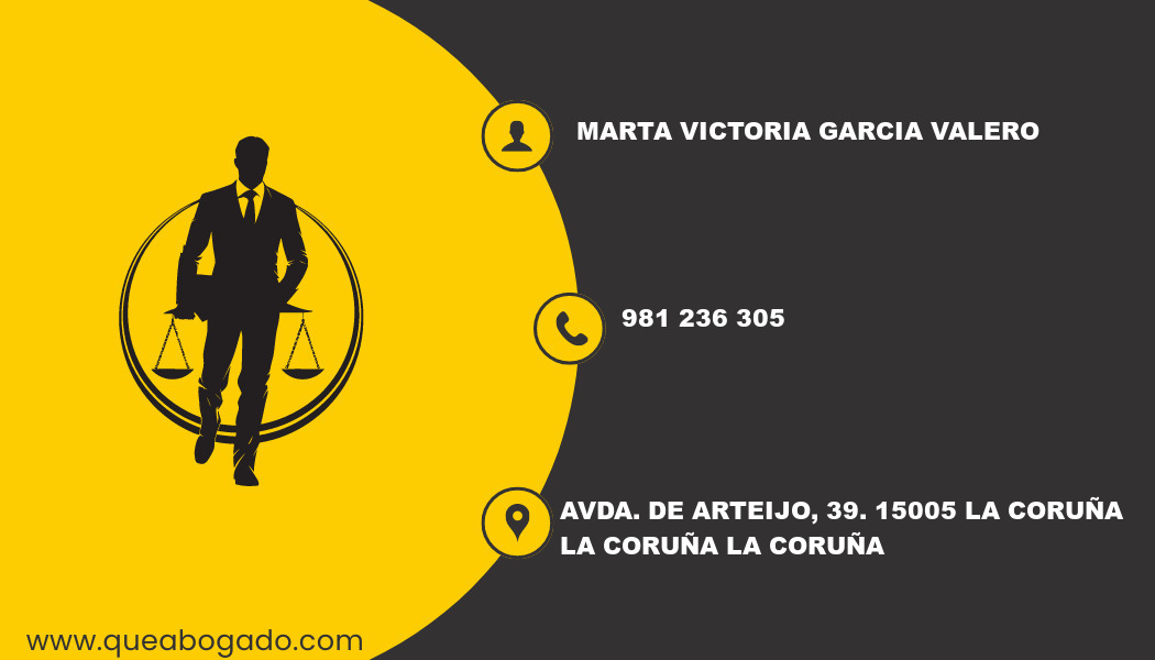 abogado Marta Victoria Garcia Valero (La Coruña)