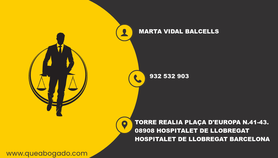 abogado Marta Vidal Balcells (Hospitalet de Llobregat)